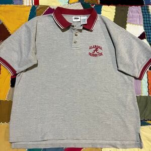 Pro Edge Alabama Crimson Tide Grey Polo Shirt Large